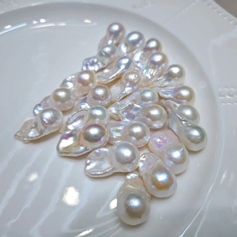 1A Loose Baroque Freshwater Pearls 14*20mm Natural White  Irregular Shape Beads for Jewelry Making - Image 6