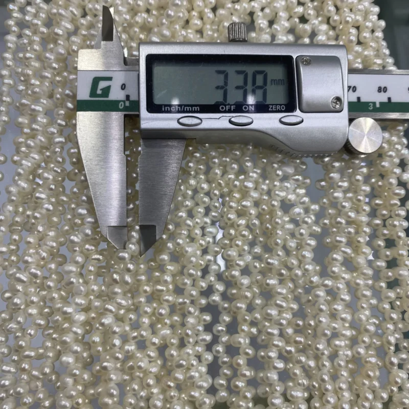 2A Wholesale Price High Quality Creative 5-10mm Natural Fresh Water Special Hole Rice Shaped Pearls Strand - Image 5