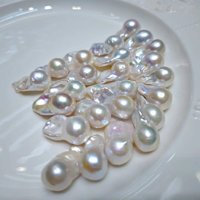 Hot Sale Big White 1A 9-16mm Baroque Freshwater Loose Pearl for Jewelry Making - Image 6
