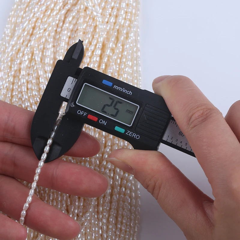 2.2.5mm White Color Rice Shape Natural Freshwater Pearl Strands for Jewelry Making Wholesale - Image 6