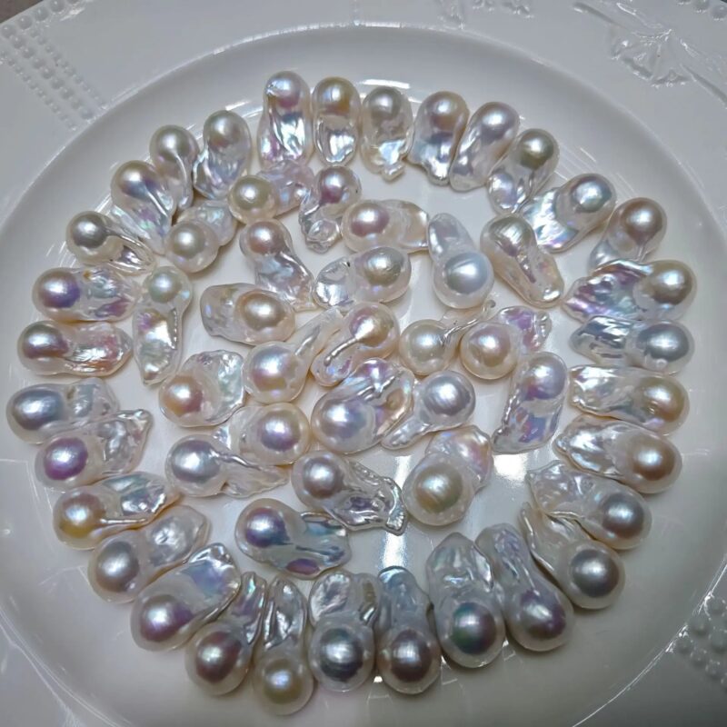 Hot Sale Big White 1A 9-16mm Baroque Freshwater Loose Pearl for Jewelry Making - Image 9