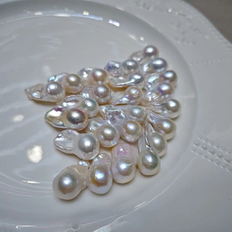 Hot Sale Big White 1A 9-16mm Baroque Freshwater Loose Pearl for Jewelry Making - Image 5