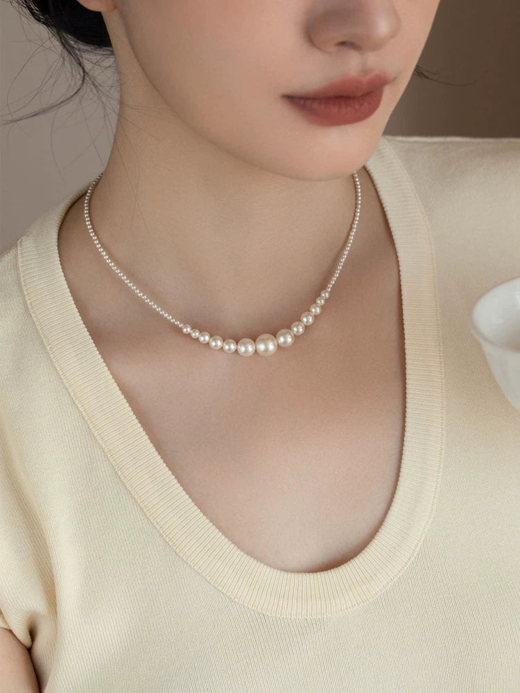 Shijia Pearl Necklace Versatile Premium Chain 2024 New - Image 2