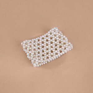 Natural Freshwater Pearl Wide Edition Bracelet Japanese and Korean Pure Handmade Elastic Bracelet Bracelet SL007