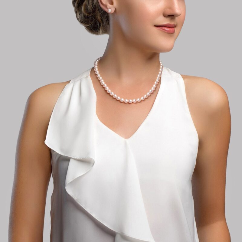 Mother's Day freshwater pearl jewelry necklace 6-6.5 mm three-piece gift box for mother, one for delivery - Image 6