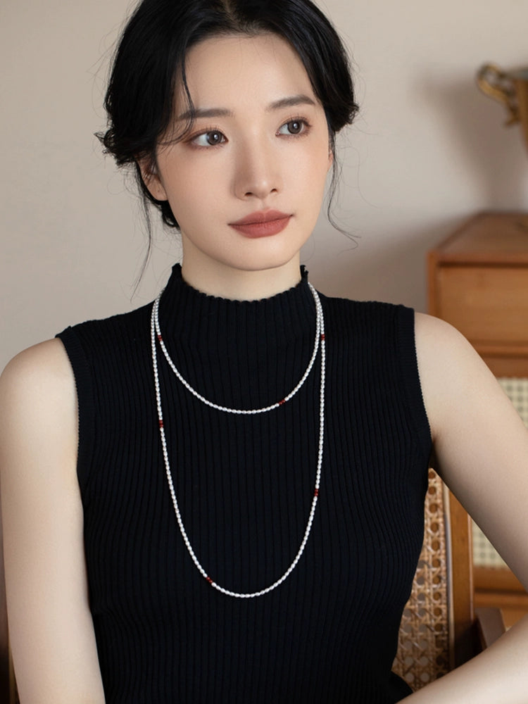 Natural Freshwater Pearl Necklace - Image 3