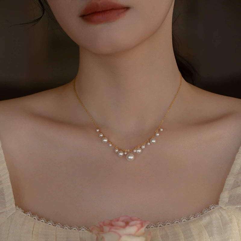 Crystal Pearl Necklace Jewelry for Women - Image 7