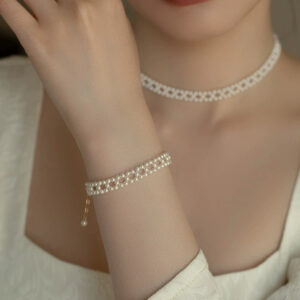 Pearl Bracelet Women's Gift Girlfriend Bracelet Lace Bracelet Ins Design Sense Jewelry