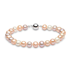 Mother's Day freshwater pearl jewelry necklace 6-6.5 mm three-piece gift box for mother, one for delivery