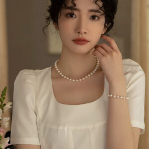 Freshwater Pearl Necklace Chain Simple and Versatile Female