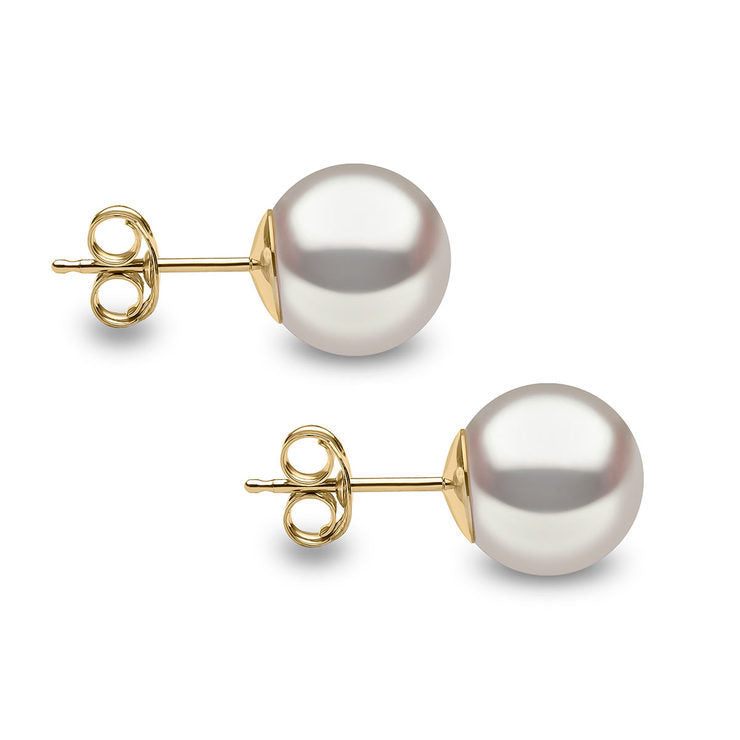 Natural Freshwater Pearl Stud Earrings, Mother's Day Pearl Earrings, 18K Gold Pearl Stud Earrings, Mother's Day Gift