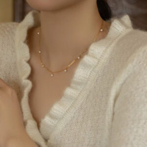 Gypsy, Pearl Necklace Women's New High-end Simple Chain Women's Gift