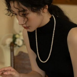 Pearl Necklace Young Fashion Design Female Long Necklace Accessories