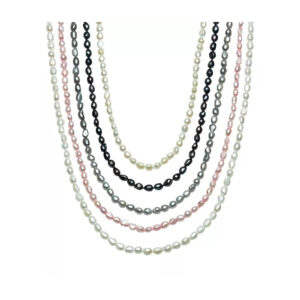 5-6Mm meter shape foreign trade quality 90cm long baroque, natural freshwater pearl necklace neck chain long sweater chain