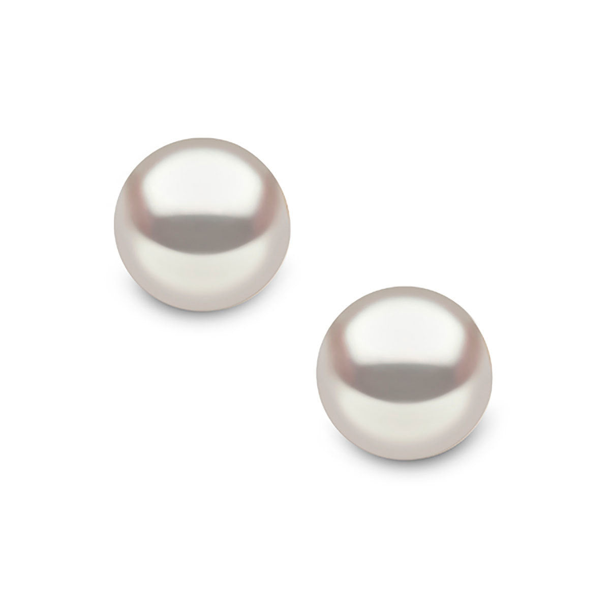 18K Platinum Natural Freshwater Pearl Stud Earrings, Mother's Day Pearl Earrings, Mother's Day Pearl Gifts for Mom - Image 2