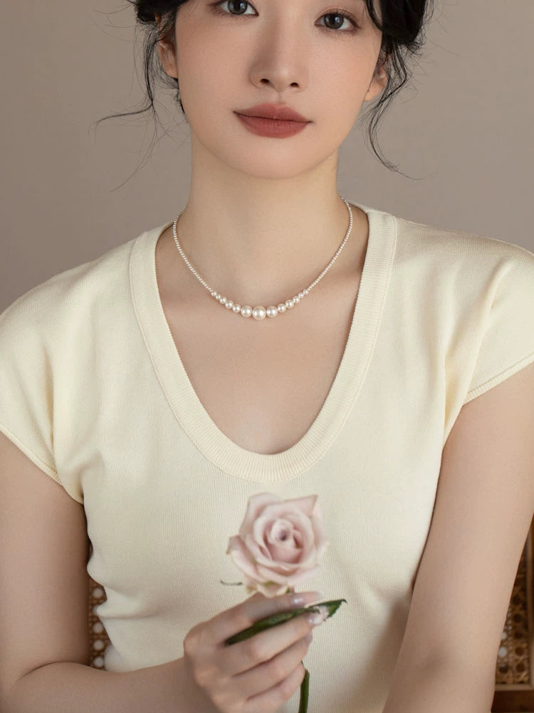 Shijia Pearl Necklace Versatile Premium Chain 2024 New - Image 4