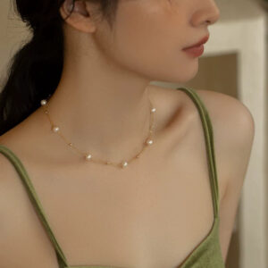 Pearl Necklace Chain Retro Versatile Gypsy