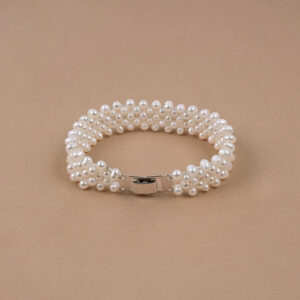 Natural freshwater pearl jewelry hand-woven bracelet Japanese and Korean style elegant jewelry gift SL005