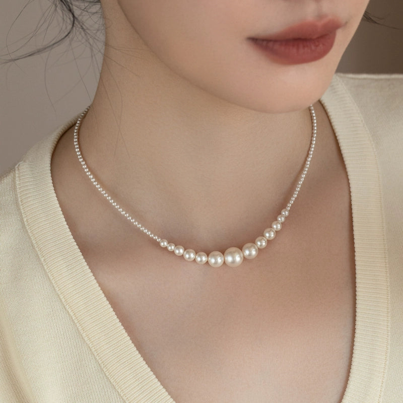 Shijia Pearl Necklace Versatile Premium Chain 2024 New - Image 5