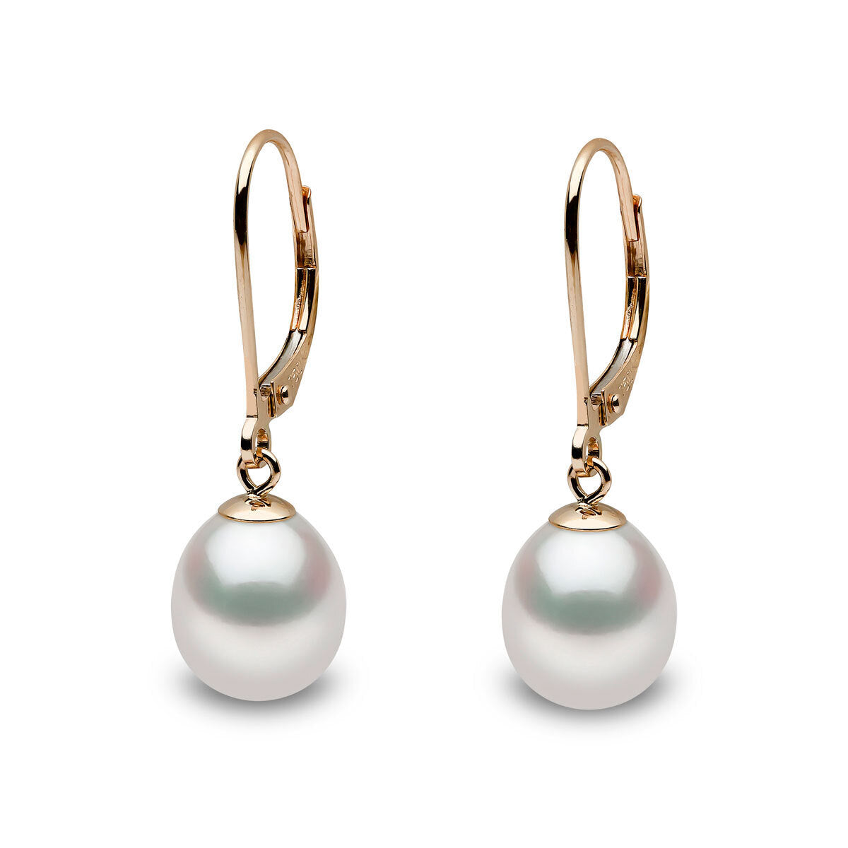 9Mm Natural Freshwater Pearl Ladies Pearl Earrings 925 Silver Earrings - Image 2