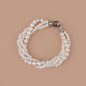 Natural Freshwater Pearl Multi-layer Bracelet Simple Women's Jewelry Personalized Fashion Korean Version SL003