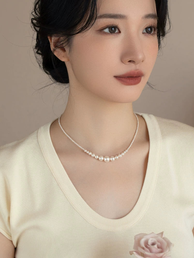 Shijia Pearl Necklace Versatile Premium Chain 2024 New