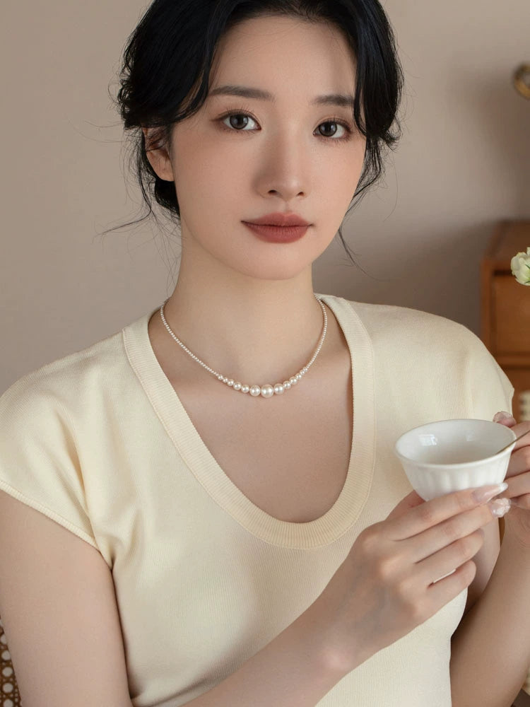 Shijia Pearl Necklace Versatile Premium Chain 2024 New - Image 3